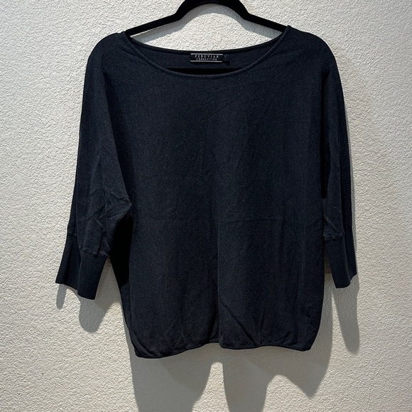 Peruvian Connection Sweaters - Peruvian Connection Charcoal Gray Top size Xl
